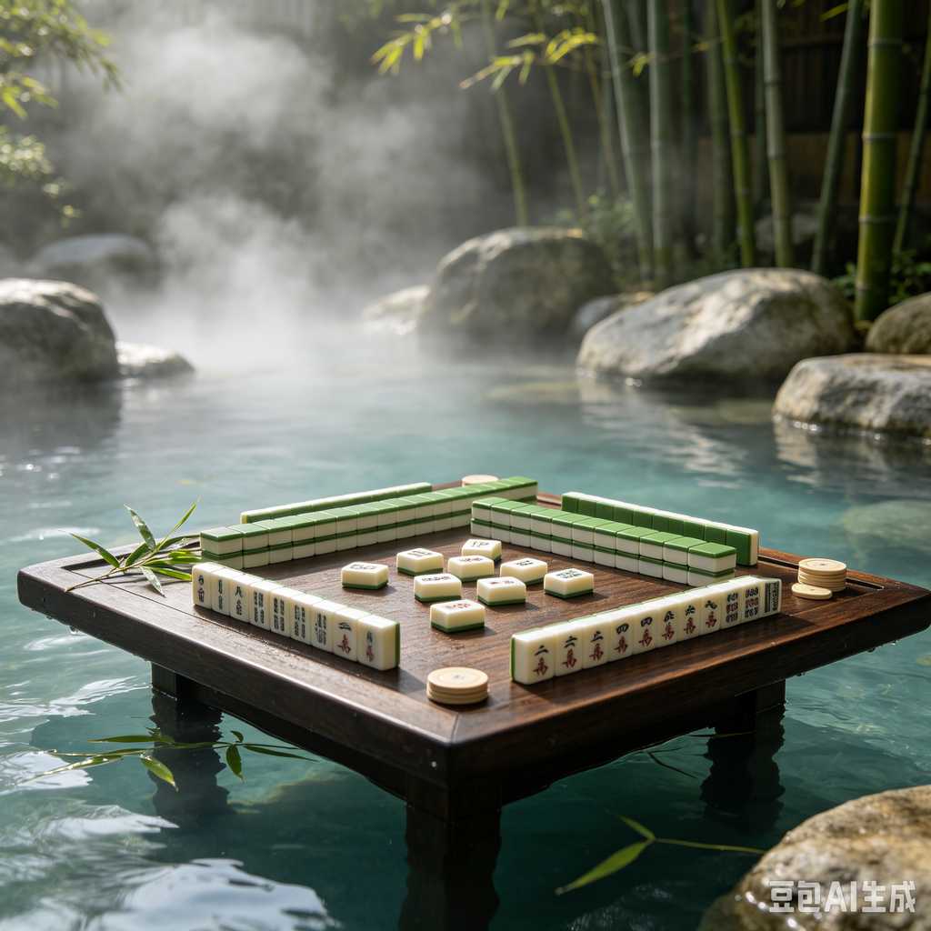 deep print mahjong set