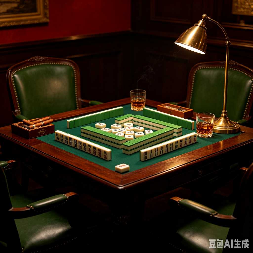 vintage style mahjong set